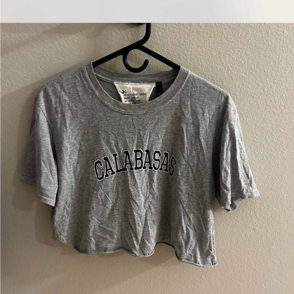 Calabasas Gray Crop Top from tee and cake (topshop UK)